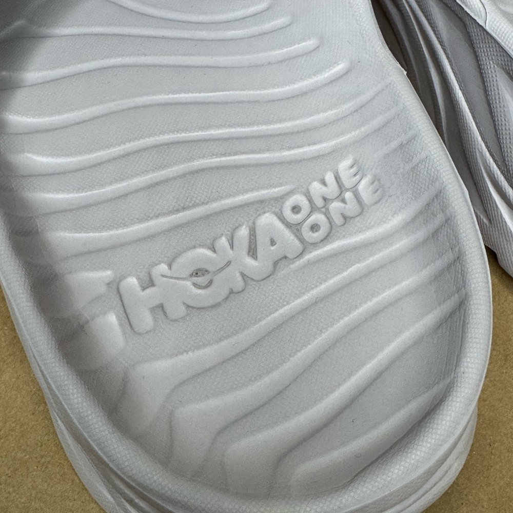 HOKA ORA RECOVERY SLIDE - LILAC MARBLE/ELDERBERRY M9/W11 - Picture 4 of 7